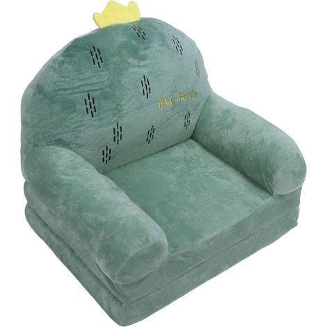 Fauteuil Enfant Cactus Doudou et Respirant, Pliable et Lavable, Canapé Tout-Petit pour Salon, Double Épaisseur (1/5)