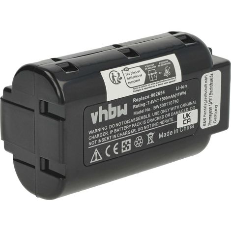vhbw 1x Battery compatible with Paslode IM250A LI, IM250A-F16, IM250S, IM250-F1611 Power Tools, Strip Nailer (1500 mAh, Li-Ion, 7.4 V)