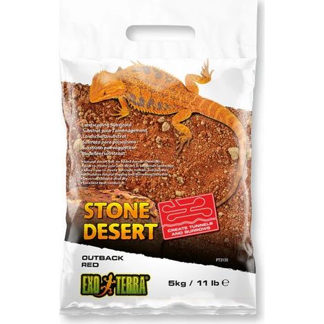 Exo Terra Stone Desert - Sustrato de Arena para Paisajismo - Rojo