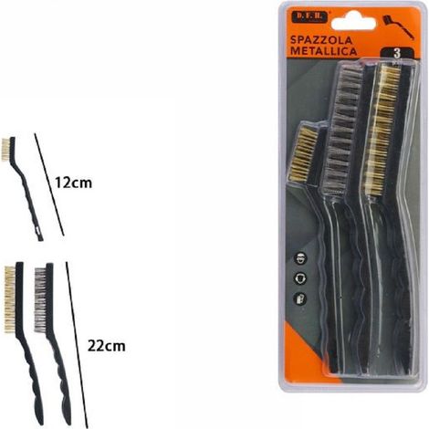Trade Shop - SET 3 PZ SPACE METALIEN FÜR FERRO 2 LUNGHE 22CM 1 CORTA 12CM 07056 -
