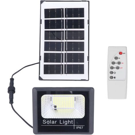Pair - Projecteur solaire 100LED IP67 étanche – Télécommande – Lumière LED haute luminosité – Panneau polysilicium – Autonomie 8-12h (1/5)
