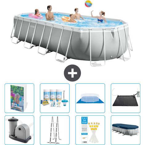 Intex Piscina Prism Frame Ovale - 610x305x122 cm - 9-pezzi  S632