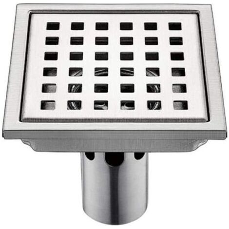 Siphon de sol en acier inoxydable 304 150mm – Double crépine et passoire amovible – Drainage efficace et anti-insectes - 15Cmb (1/4)