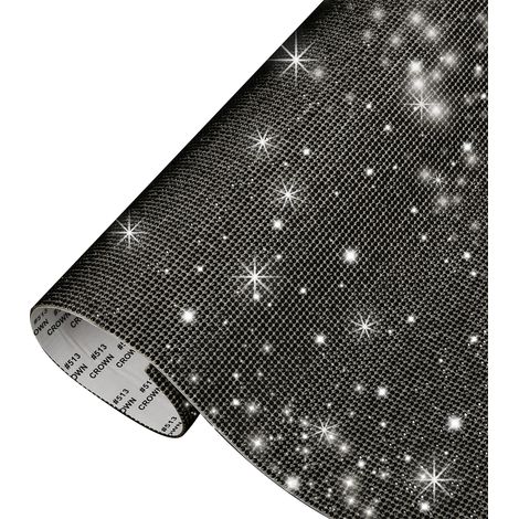 Sticker Rhinestone - Feuille Autocollante Cristal Verre - Décoration DIY Voiture Ongles Téléphone Maison Accessoires - 10 Feuilles (1/5)