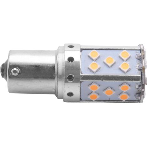 Bombilla LED 3030 35SMD Canbus para intermitentes de coche, iluminación ámbar, 12V 24V, edición 0703