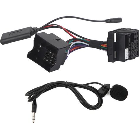 Adaptateur Bluetooth Microphone pour Auto avec Câble AUX 150cm - Compatible RCD 300, RCD 310, RCD 510 (1/5)