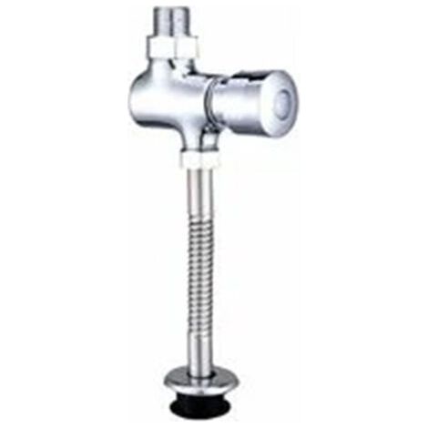 Urinalspülventil, automatisches Toilettenspülventil mit Eisenknopf, druckgesteuerte Urinalspülung, manuelle Verzögerung (1/5)