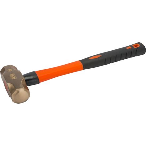 Bahco Vorschlaghammer mit Kupferberyllium-Kopf und Fiberglas-Griff, funkenfrei, 2,5 kg