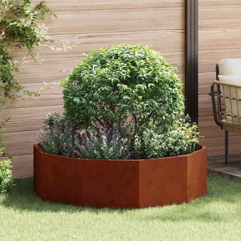 Jardinière-Pot de fleur-Bac à fleurs Rouillé 120 x 120 x 35 cm (1/5)