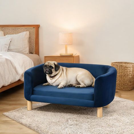 Couchage pour chien blu navy 86 x 55 x 33 cm (1/5)
