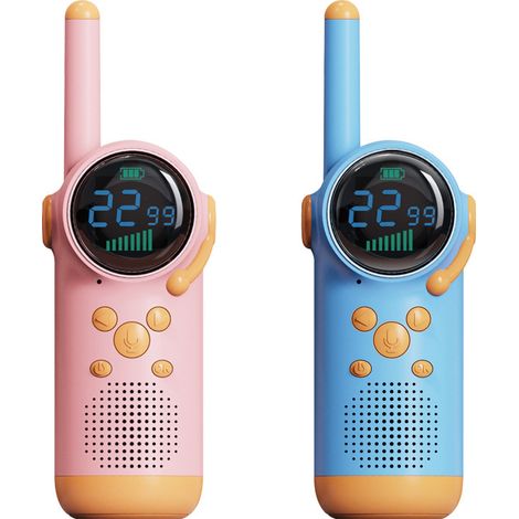 Pack de 2 talkies-walkies pour enfants, jouet portable sans fil, talkies-walkies, jouets pour enfants, cadeau d'anniversaire (1/5)