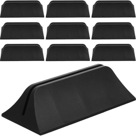 Beavorty Lot de 10 pinces fixation noires en plastique pour