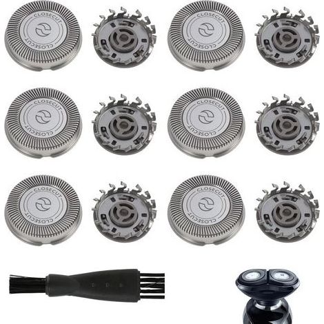 6er-Pack Ersatzscherköpfe für Philips Norelco – Kompatibel mit den Serien 1000, 2000, 3000 und 5000 – Ersatzklingen mit Reinigungsbürste für die Modelle AT8xx, AT7xx und PT7xx (1/5)