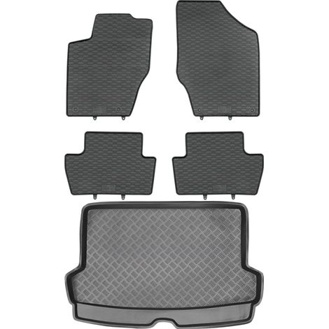 Juego de alfombrillas de goma para Peugeot 307 Estate (2001-2007) + alfombrilla para el maletero. (1/5)