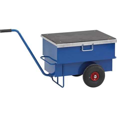 Kongamek Werkzeugwagen in blau 940x620x610mm mit Luftbereifung und 250kg Tragkraft