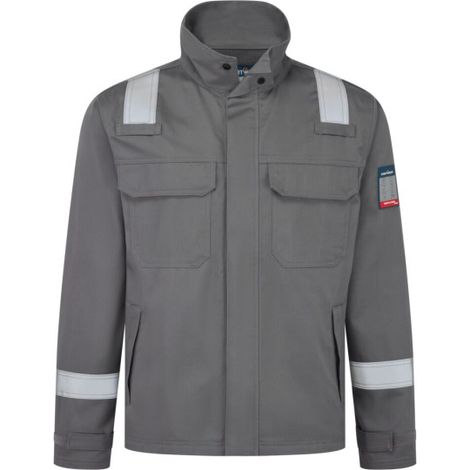 Chaqueta Bizflame Work+ FR PORTWEST FR741 L Gris