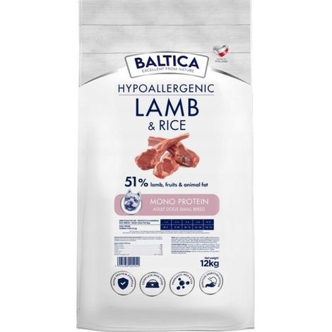 Alimento seco para perros Baltica Nutraceutic Hipoalergénico Cordero XS/S 12 kg (1/2)