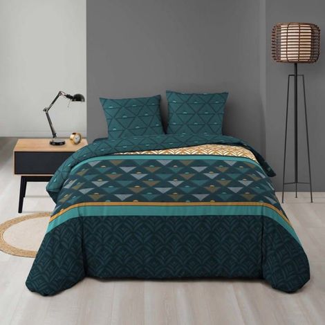 Housse de couette + 2 taies 220 x 240 cm Triades (1/4)