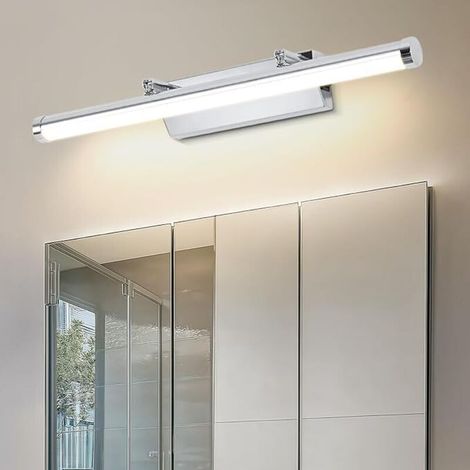 Badezimmer-Wandleuchte 8 W 40 cm – Spiegelleuchte mit Schalter, Schutzart IP44, neutralweiß 4000 K, ideal zum Schminken – LED-Leuchte, 100–240 V Wechselstrom, nicht dimmbar (1/5)