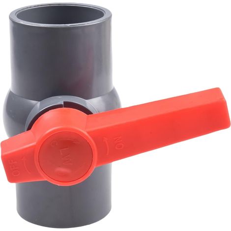 Kugelhahn – 1 Stück – PVC – Schiebemuffe – Wasser- und Flüssigkeitsinstallation – 50 mm (1/5)