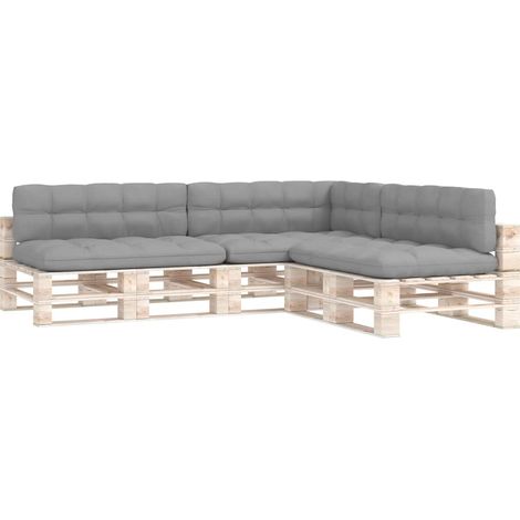 Maison Exclusive - Palettensofa-Auflagen 7 Stk. Grau (1/5)