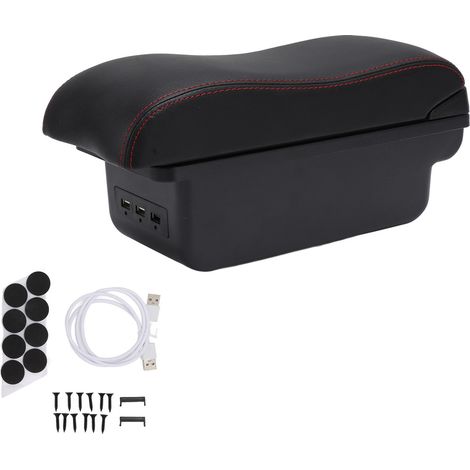Console central double couche avec 3 ports USB, boîte d'accoudoir de rechange pour NIVA, compartiment de rangement pour bras. (1/5)