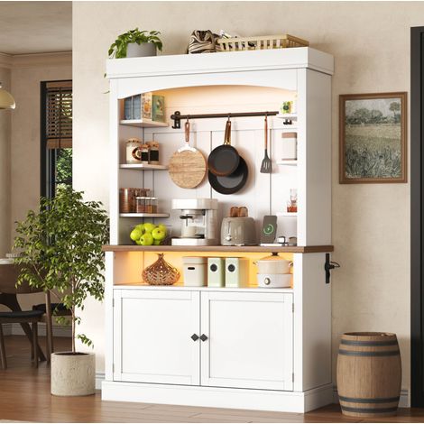 MEUBLIV Armario de cocina 40x30x170 cm blanco - 2 puertas, 1 cajón (1/5)