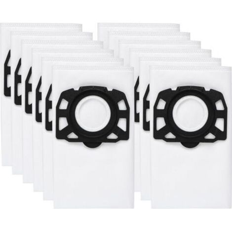 12-Pack Vacuum Cleaner Bags, Compatible with Karcher Vacuum Cleaner Bags WD2 Plus, Karcher WD 3, WD 3 Battery, KWD 1, KWD 2, KWD 3, MV 3, SE4001, SE4002, Universal Vacuum Cleaner Bag (1/4)