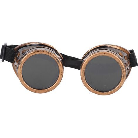Retro-Steampunk-Schutzbrille aus ABS mit austauschbaren Gläsern – Vintage-Bronze, Schutzbrille (1/5)