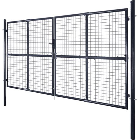 Maison Exclusive - Maschen-Gartentor verzinkter Stahl 300 x 150 c