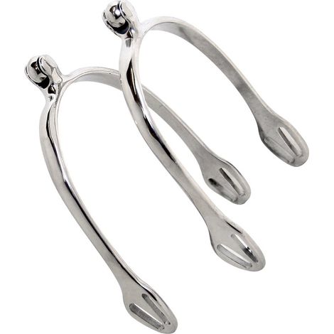 Éperons féminins Soft Touch avec rouleau croisé en acier inoxydable de 13 mm