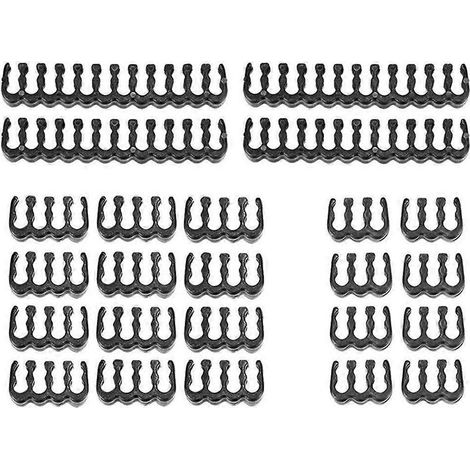 Peignes pour rallonge de câble d'alimentation : 4 x 24 broches / 16 x 8 broches / 4 x 6 broches / Blanc (1/4)