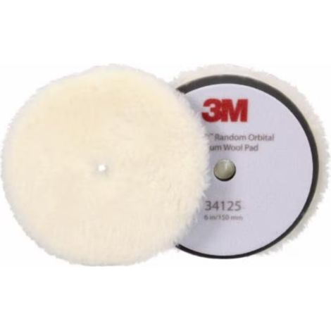 Peau de mouton pour systeme orbital 3M Perfect-It Blanche 150mm 34125