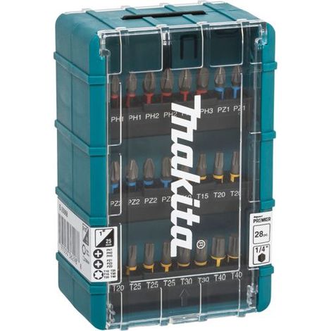 Makita E-25068 Bit-Set Kreuzschlitz Phillips, Kreuzschlitz Pozidriv, T-Profil