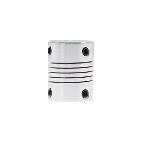 Accouplement flexible pour arbre en aluminium 3 mm/4 mm/5 mm/6 mm/6,35 mm/7 mm/8 mm/10 mm, connexion