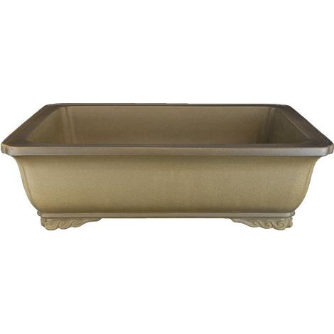 Vaso per bonsai rettangolare in gres 49,5x36x9 cm - SM058 (1/3)