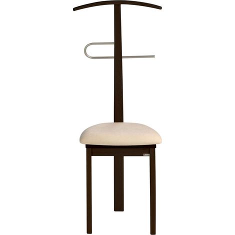 Galán 364 con asiento herrajes cromado satinado lacado en wengué, 108 cm(alto)46 cm(ancho)44 cm(largo) (1/2)