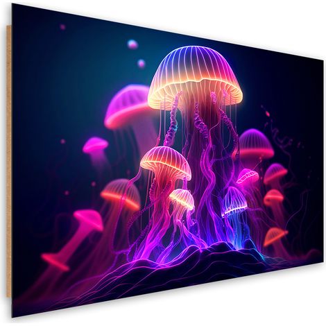 Deco panel print, Neon abstraction - 100x70 (1/5)