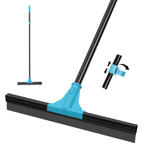 Balai Raclette Sol avec 148 cm Long Manch, Laveur à Raclettes de Large 44.5 cm pour la Salle de Bain, Garage, Cuisine (1/5)