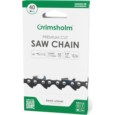 Mcculloch Grimsholm Premium Cut 40 DL Kettensäge aus Stahl
