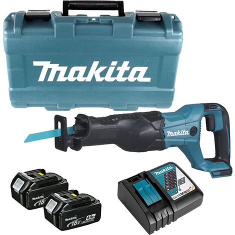 Scie sabre sans fil 18V LXT (2x4,0 Ah) dans coffret - MAKITA DJR186RME