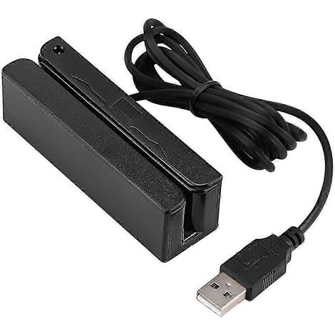 Lecteur de cartes de crédit magnétiques à glissement USB MSR90, mini lecteur de cartes à puce 3 pistes MSR605 MSR606 bs (1/5)