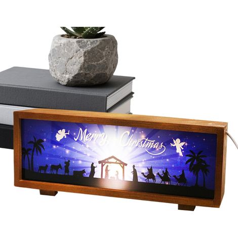 Scène De Nativité Lumineuse - LED Lampe Décorative Lumineuse - Décorations (1/5)