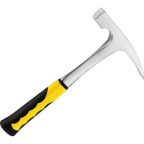 Marteau de maçonnerie forgé de 30,5 cm avec poignée de réduction des chocs, marteau à bec de canard, marteau de maçonnerie pour géologue minier 822,1 g (1/5)