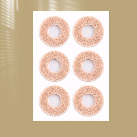 Coussinets pour callosités plantaires, 6 pièces. Coussinets ronds pour le côté du pied, pour soulager les douleurs liées aux chaussures. (1/5)