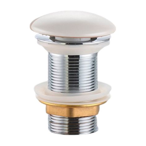 Swiss Aqua Technologies Válvula de desagüe de libre flujo Infinitio 5/4' sin rebosadero para lavabos y encimeras de baño, blanco mate (PZATKAWHM)