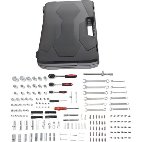216pc Multi Drive Socket Set Ratchet Wrench Extension Universal Joint Tool Kit (1/5)