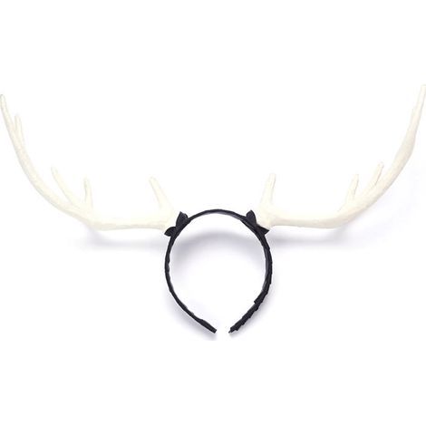 Serre-tête bois de cerf lumineux, accessoire cheveux fête de Noël, déguisement Halloween, bandeau renne avec cornes décoratives (1/5)