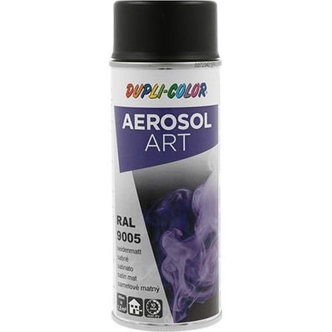 Pintura en aerosol  de color  negro  intenso  satinado  RAL  9005  400ml  aerosol (1/2)