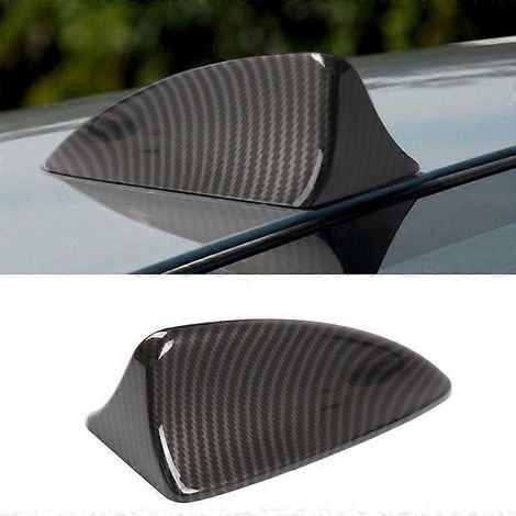Cache d'antenne de toit aileron de requin en ABS texturé fibre de carbone pour BMW Série 5 E60 (2004-2010). (1/4)